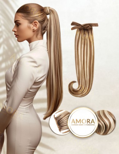 Balayage Caramel Brûlée - Extensii Suvitate Coada MegaVolum