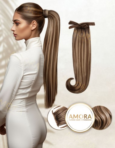 Balayage Chocolate Mousse - Extensii Suvitate Coada MegaVolum