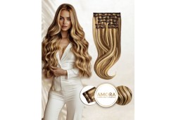 Balayage Golden Pecan - Extensii Suvitate Clip On Megavolum