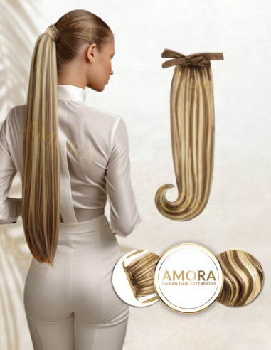 Balayage Golden Pecan - Extensii Suvitate Coada Lux