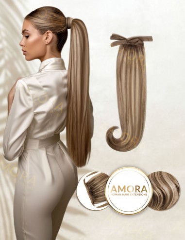 Balayage Latte Cream - Extensii Suvitate Coada Amora