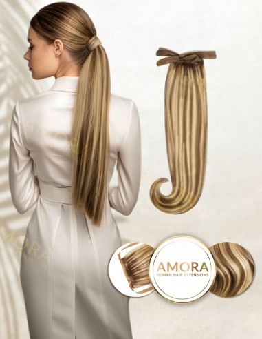 Balayage Milk Chocolate - Extensii Suvitate Coada MegaVolum