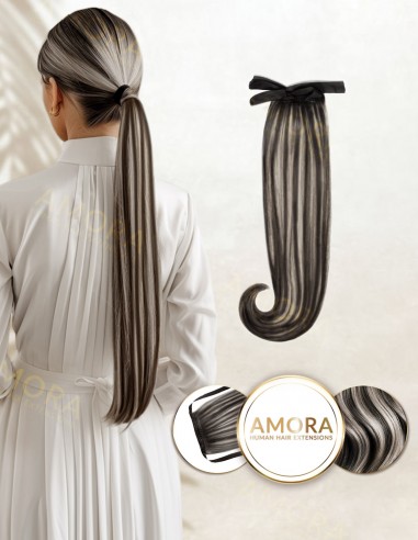 Balayage Moonlight Rose - Extensii Suvitate Coada MegaVolum