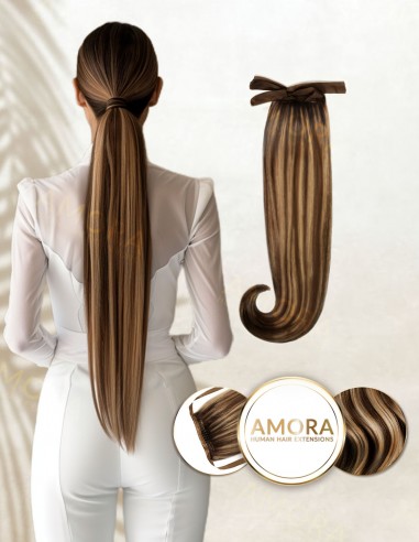 Balayage Sweet Coffee - Extensii Suvitate Coada MegaVolum