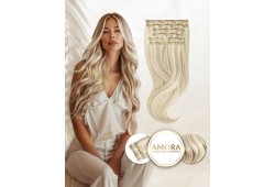 Balayage Vanilla Almond Butter - Extensii Suvitate Clip On Lux