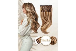 Balayage Vanilla Scarlet - Extensii Suvitate Clip On Megavolum