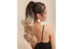 Coada New Style Long Ombre Saten Mediu /Blond Miere Suvitat