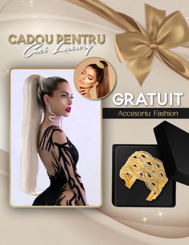 Extensii Coada LUXURY EDITION Blond Platinat