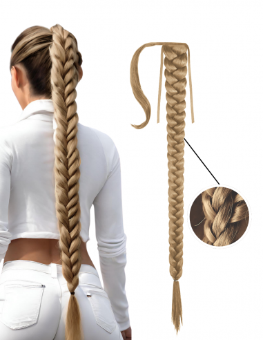 Extensii Cozi Impletite Blond Piersica 26