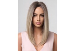 Peruca ARTEMIS Ombre Saten Mediu/Blond Cenusiu