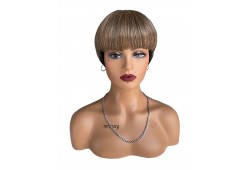 Peruca AURORA Balayage Negru /Blond Bej