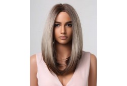 Peruca GALATEA Balayage Saten Mediu/ Blond Cenusiu