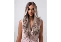 Peruca JOCASTA Balayage Saten /Blond Cenusiu