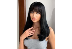 Peruca Naturala BIANCA Negru Intens