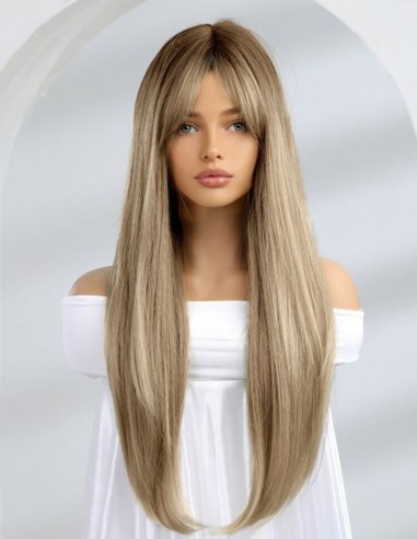 Peruca Naturala Fily Blond Platinat Bej