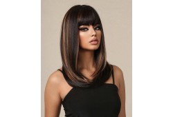 Peruca Naturala Suvitata Saten Inchis Allegria