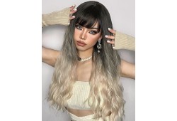 Peruca NONNA Ombre Saten Inchis/Blond Cenusiu