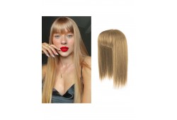 Peruca Partiala cu Breton Blond Nisipiu