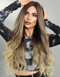 Peruca Par Sintetic DILARA Ombre Saten Mediu/Blond Aluna