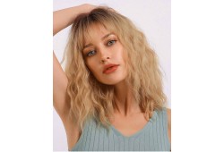 Peruca YOLANDA Ombre Saten Mediu/Blond Auriu