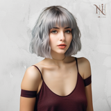 Peruca Par Naturala KALINDA Silver Gray